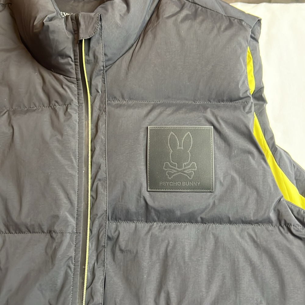 NW5T’S Psycho Bunny Anderson Down Puffer Vest X Large Men's Black Puffer Vest - Picture 7 of 16
